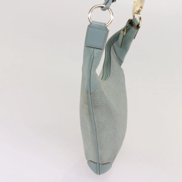 GUCCI GG Canvas Shoulder Bag Light Blue 001 4158 Auth 69052 - Picture 6 of 14